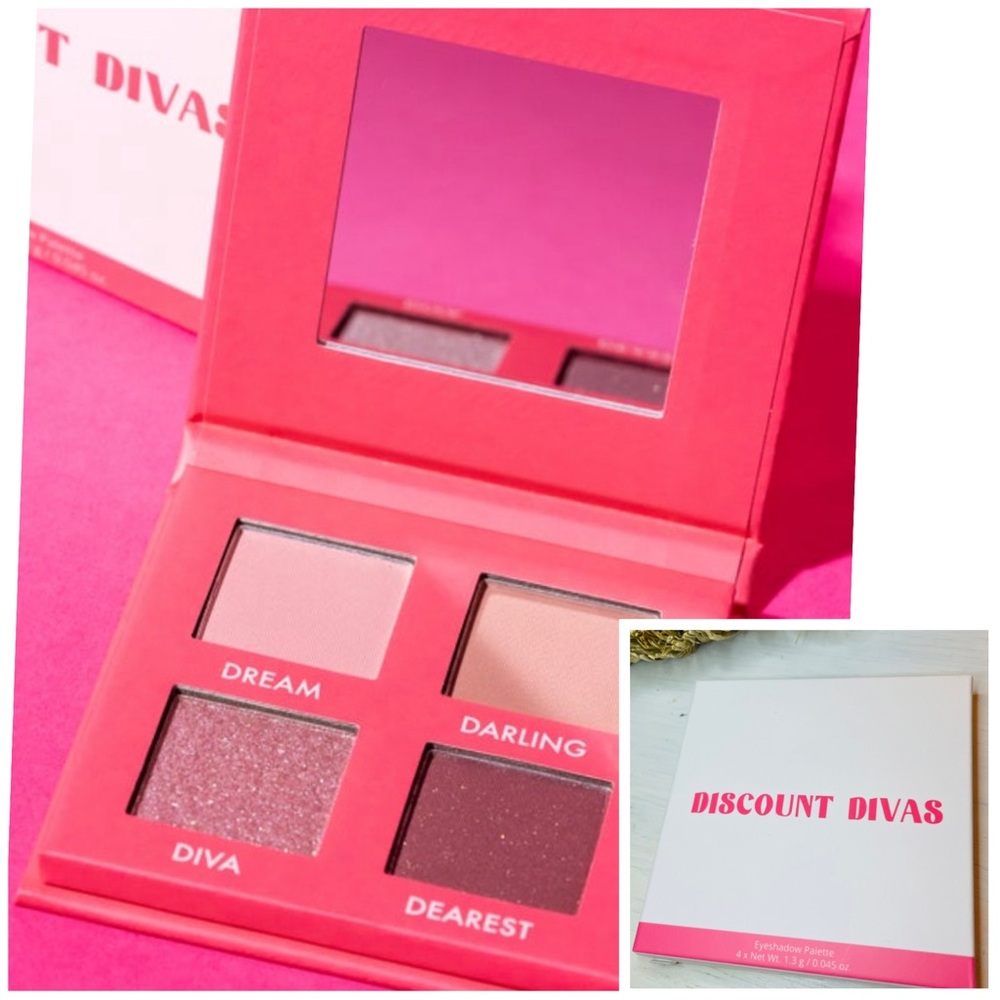 ✨NWT Diva Pink Eyeshadow Palette w Mirror